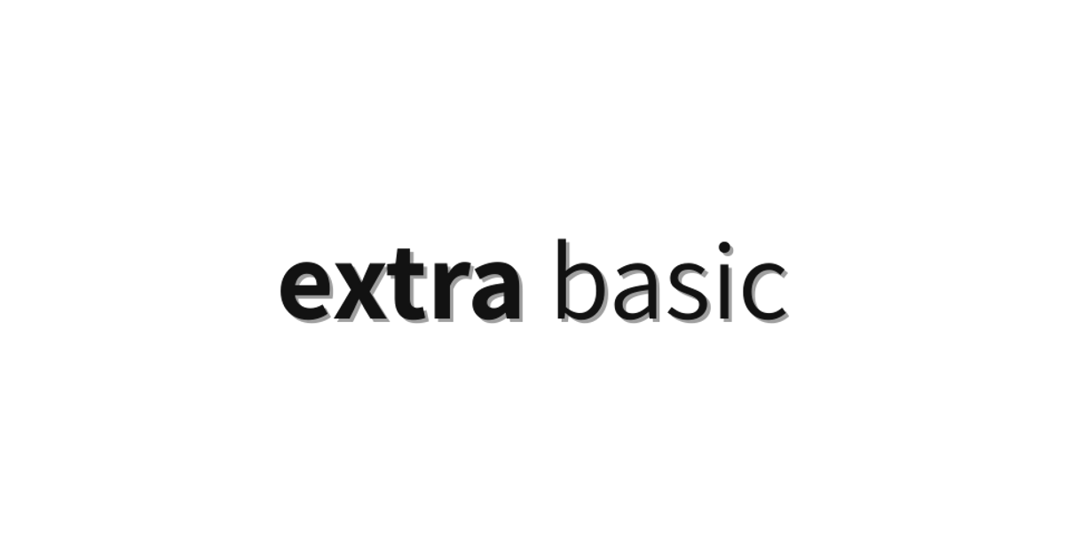 extra basic | Shop