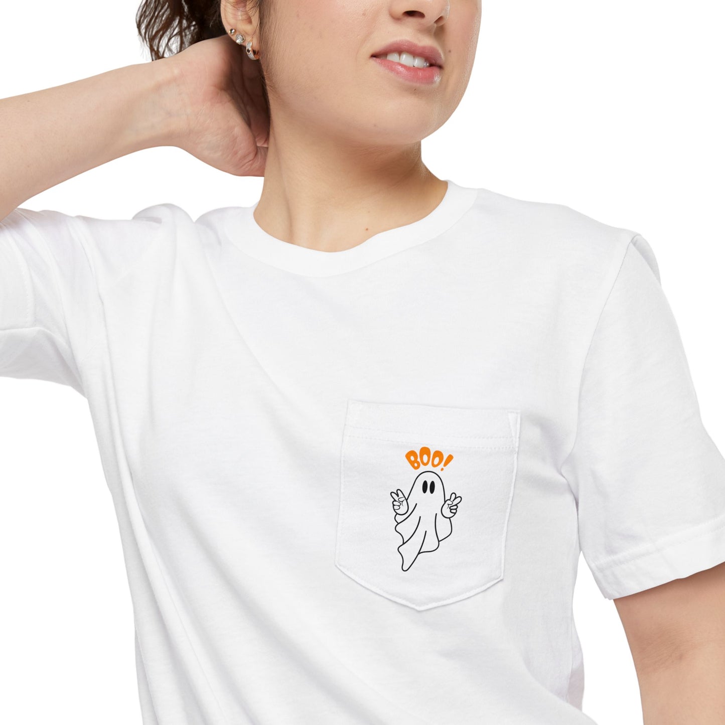 Halloween - Pocket Tee (Boo)