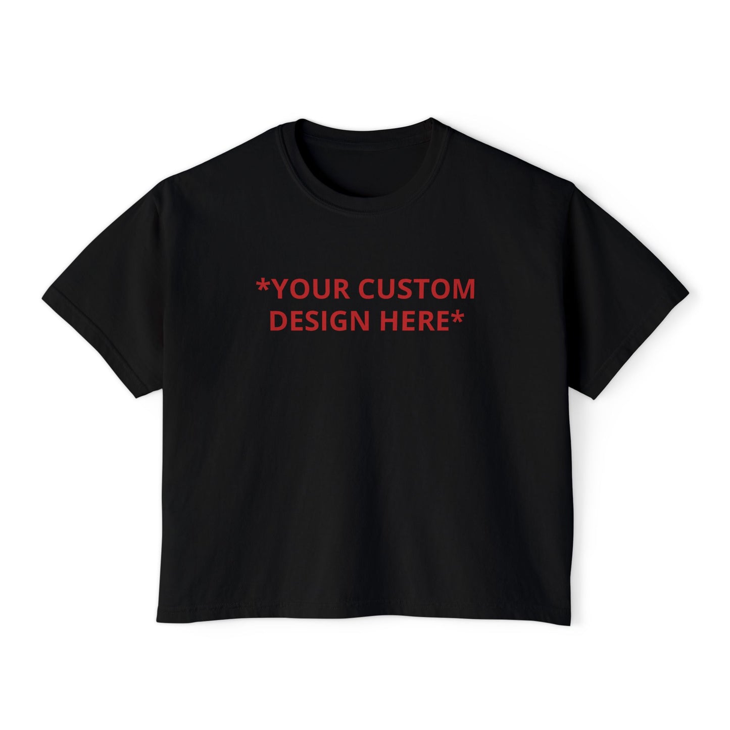 Custom - Printed Cropped Boxy Tee