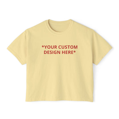 Custom - Printed Cropped Boxy Tee