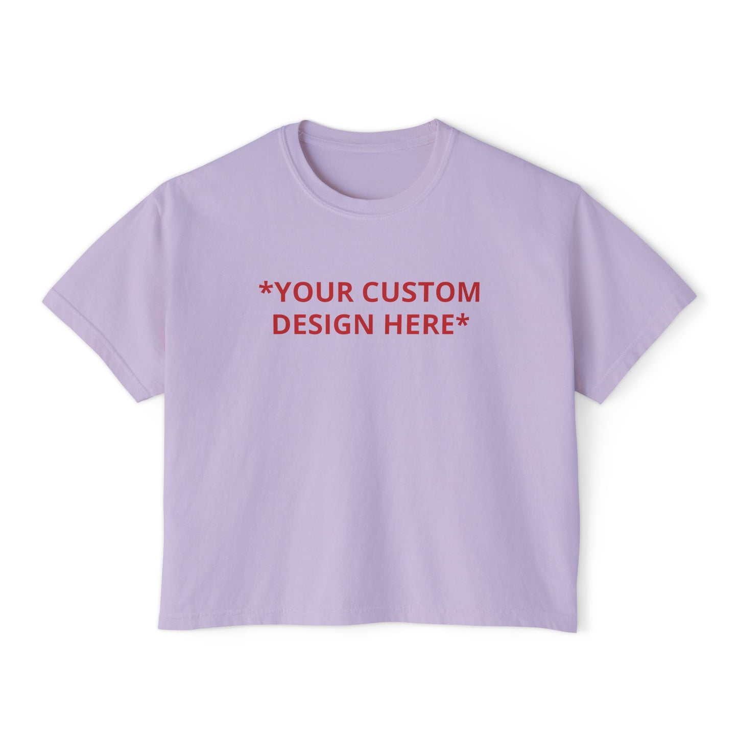 Custom - Printed Cropped Boxy Tee