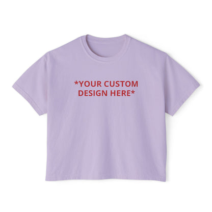 Custom - Printed Cropped Boxy Tee
