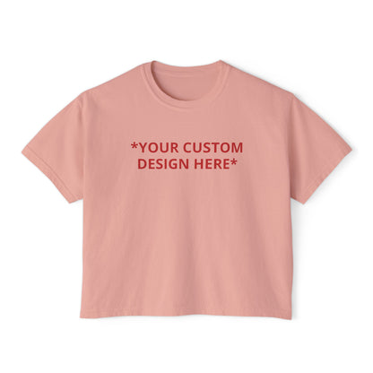 Custom - Printed Cropped Boxy Tee