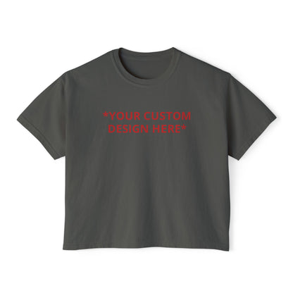 Custom - Printed Cropped Boxy Tee
