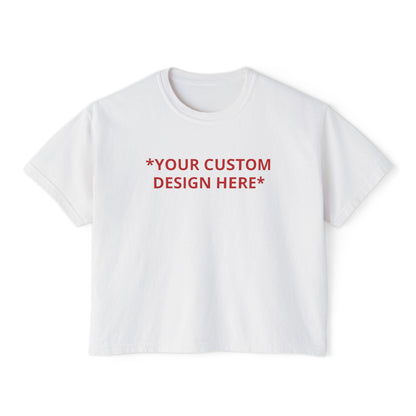Custom - Printed Cropped Boxy Tee