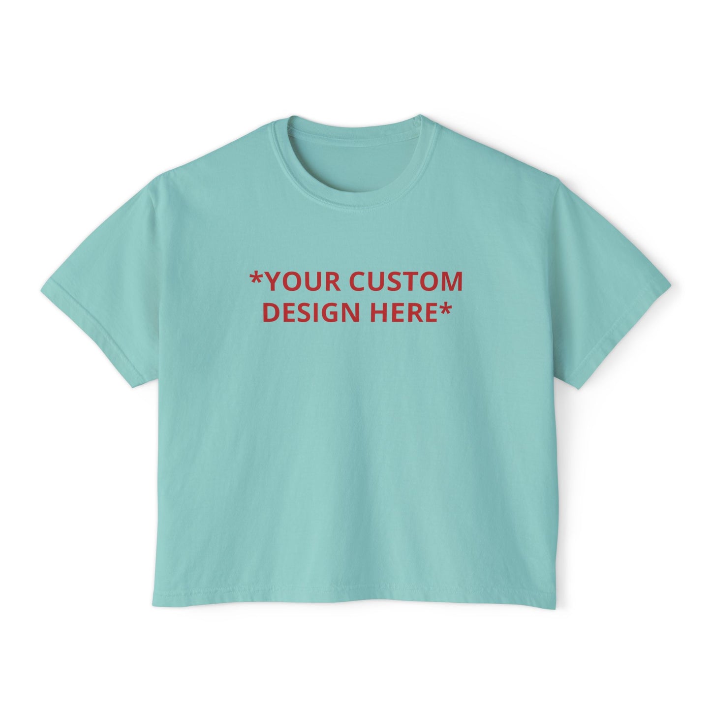 Custom - Printed Cropped Boxy Tee