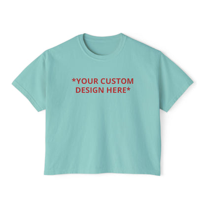 Custom - Printed Cropped Boxy Tee